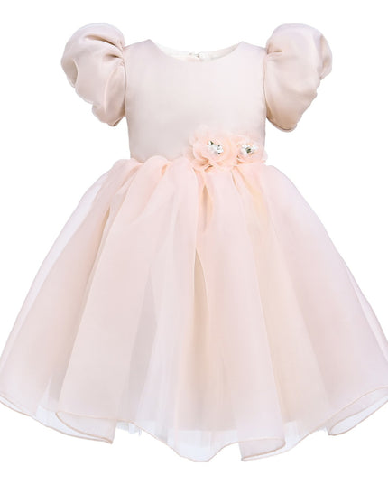Kids atelier Tulleen Champagne D'Amico Floral Teacup Dress