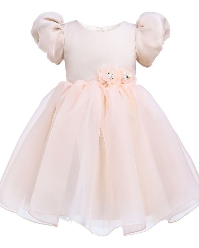 Kids atelier Tulleen Champagne D'Amico Floral Teacup Dress