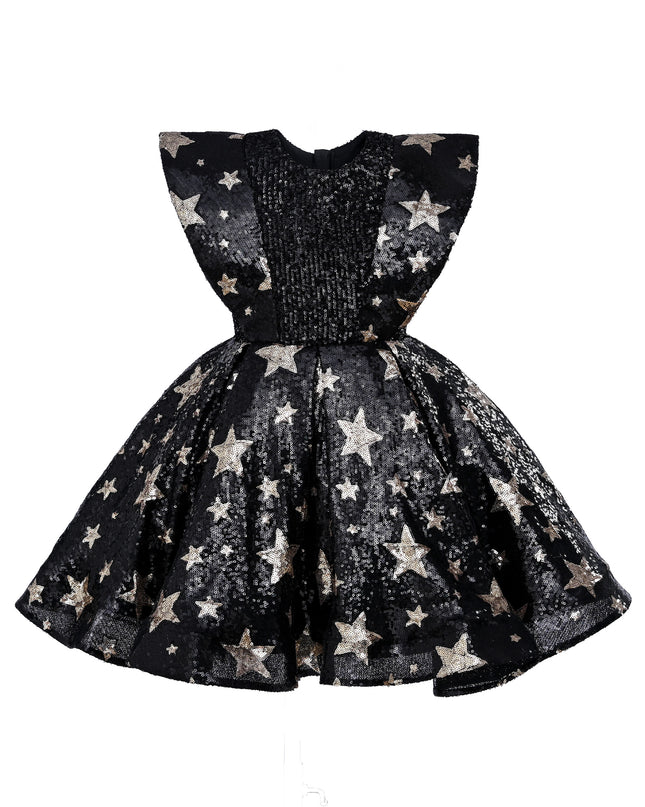 Black Starlit Rivior Dress