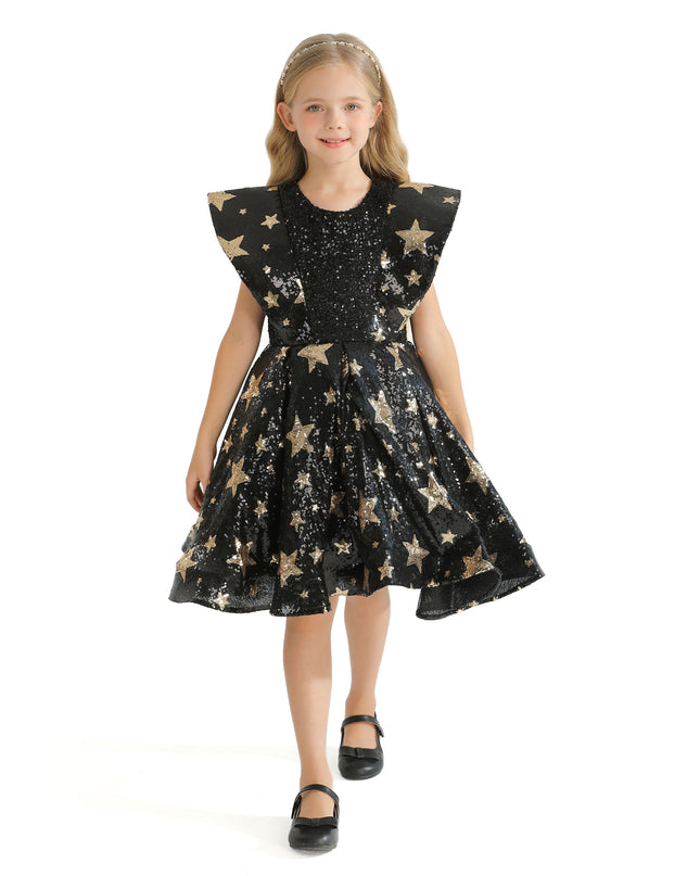 Black Starlit Rivior Dress