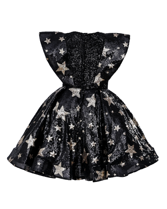 Black Starlit Rivior Dress