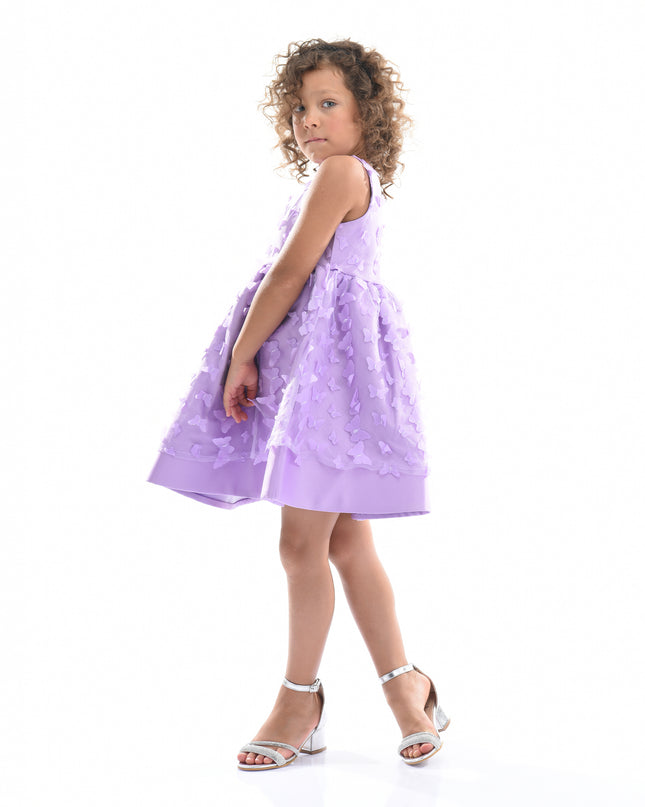 Lavender Mariposa Tulle Dress