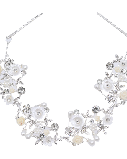 Crystal Glimmering Flower Hair Vine