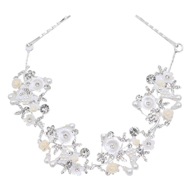 Crystal Glimmering Flower Hair Vine