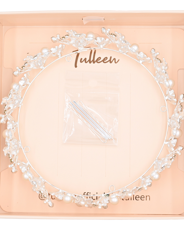 Crystal Pearl Floral Crown