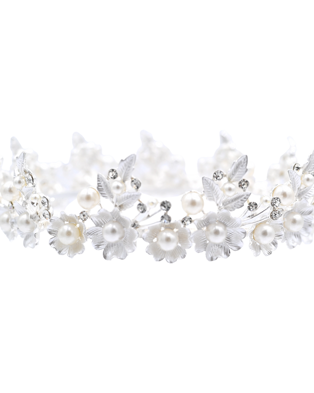 Crystal Pearl Floral Crown