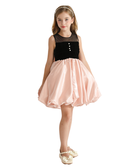 Pink Black Piazza Sleeveless Dress