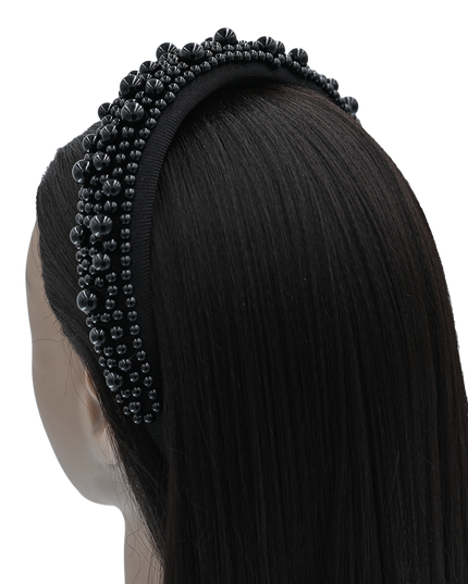Multicolored Royal Pearl Tiara Headband