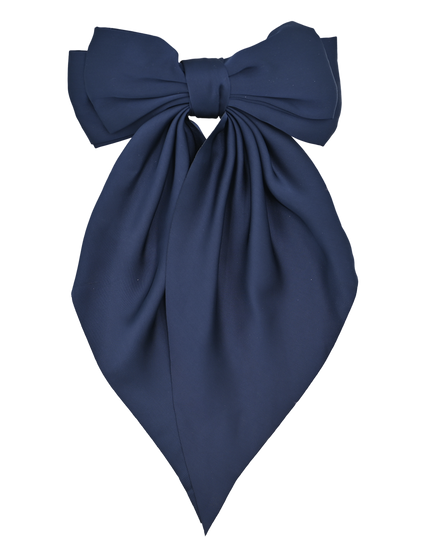 Tulleen-THC25002-Satin Ribbon Flowing Bow Hairclip