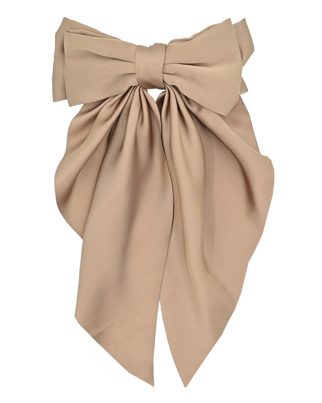 Tulleen-THC25002-Satin Ribbon Flowing Bow Hairclip