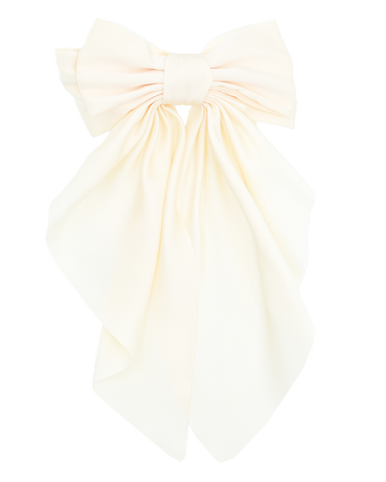 Tulleen-THC25002-Satin Ribbon Flowing Bow Hairclip