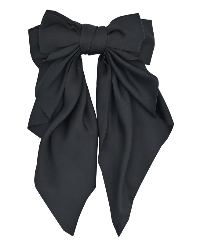Tulleen-THC25002-Satin Ribbon Flowing Bow Hairclip