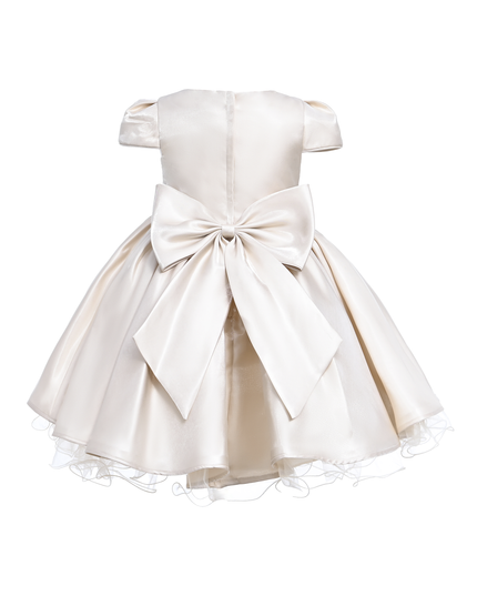 Champagne Bow Short Solera Dress