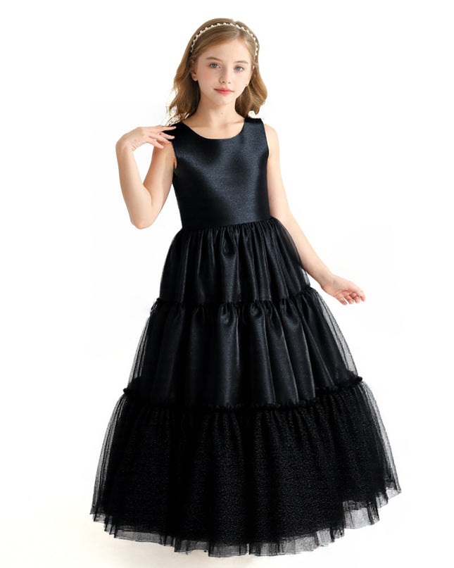 Black Layered Teola Dress