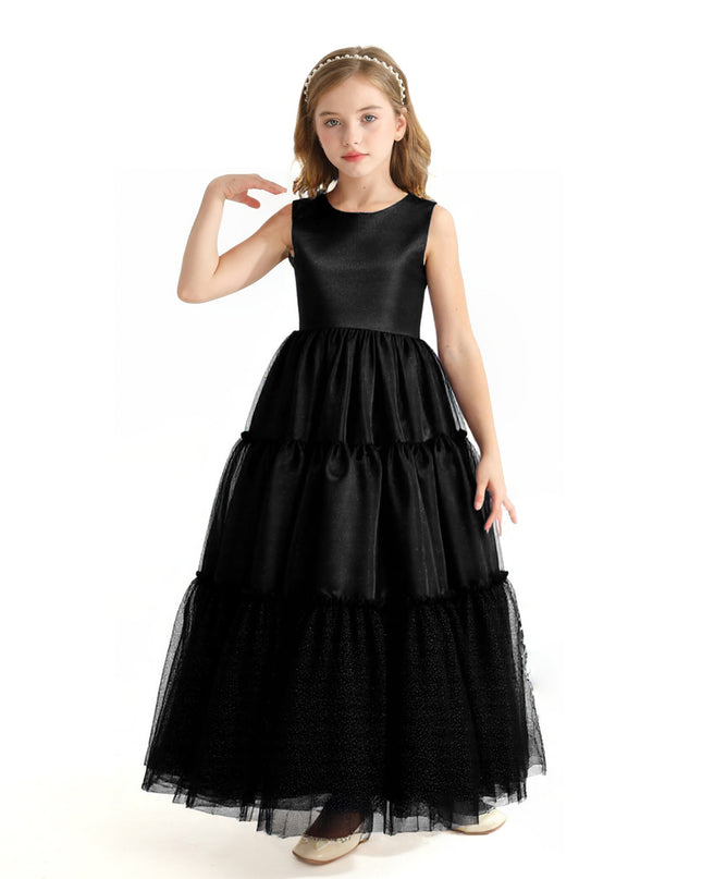 Black Layered Teola Dress