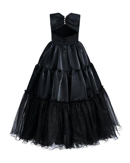 Black Layered Teola Dress