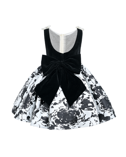 Black and White Abstract Maitland Dress