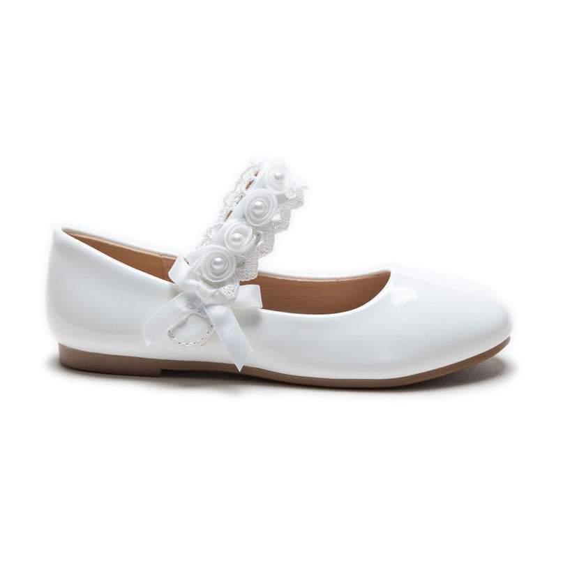 kidsatelier-Tulleen-White-Patent-Rose-Pearl-Doily-Flats-Tulleen-TSM42001-White-2