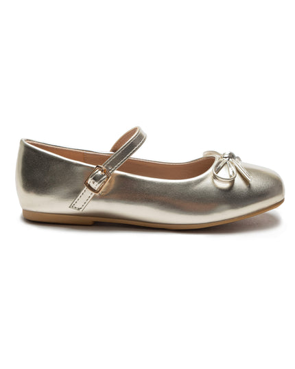 Gold Julietta Bow Flats