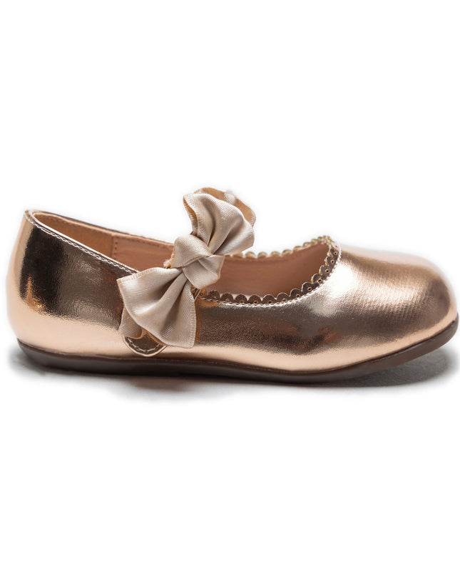 kidsatelier-Tulleen-Champagne-Satin-Elodie-Bow-Flats-TSM42019-Champagne-2