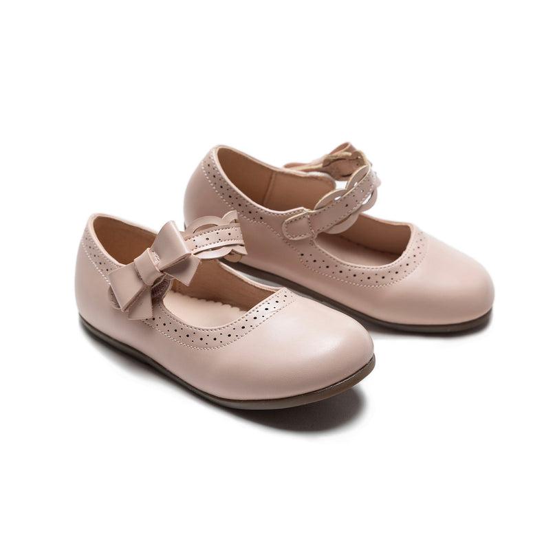 kidsatelier-Tulleen-Pink Ribbon Banded Flats-TSM42020-Pink-1 
