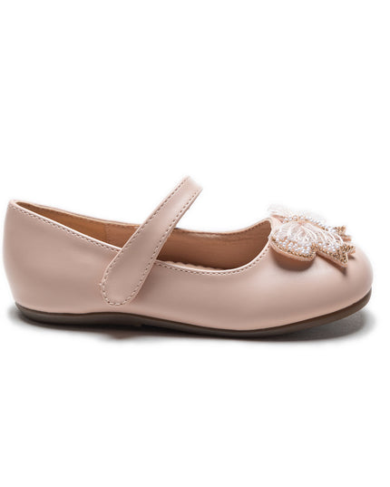 Pink Charlotte Ribbon Flats
