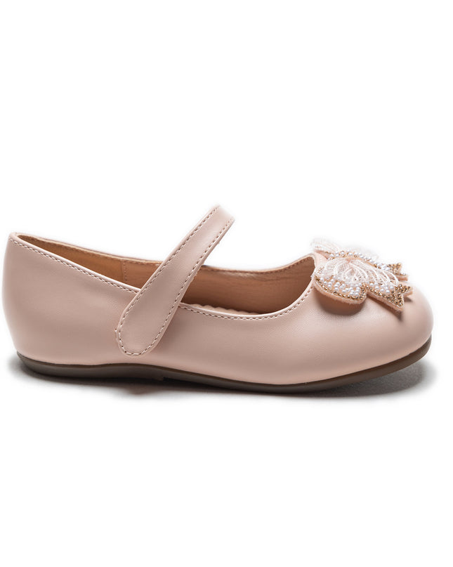 Pink Charlotte Ribbon Flats