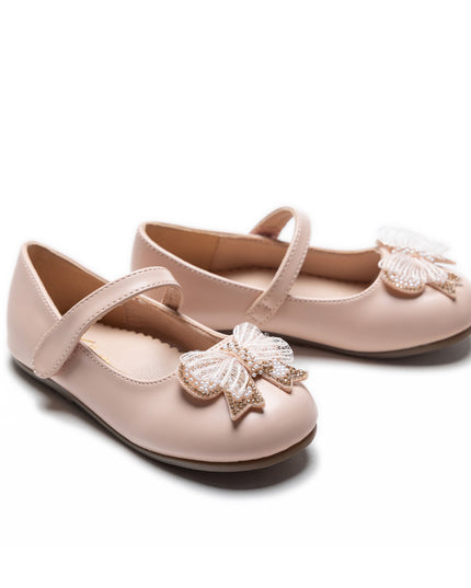 Pink Charlotte Ribbon Flats