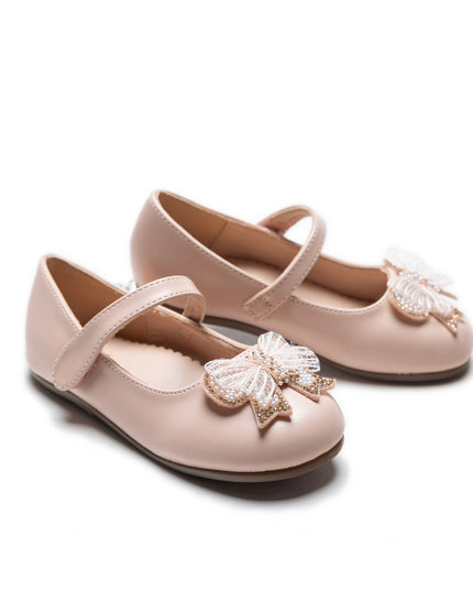 Pink Charlotte Ribbon Flats