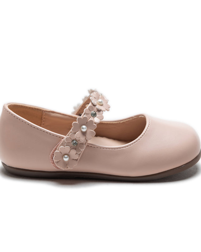 Pink Amelia Floral Band Flats