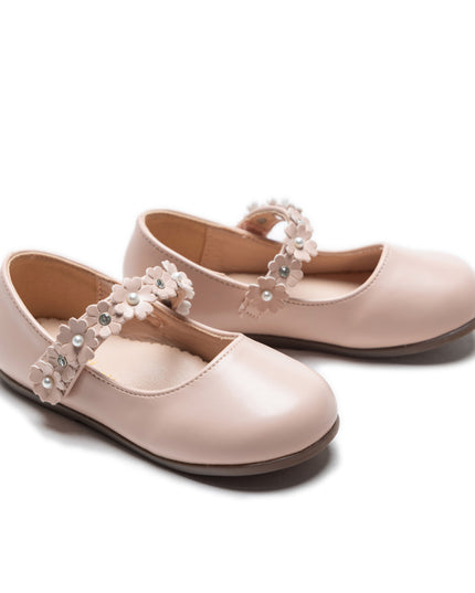 Pink Amelia Floral Band Flats