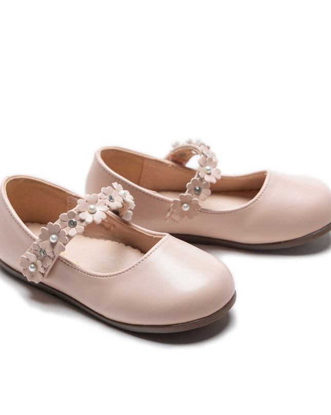 Pink Amelia Floral Band Flats