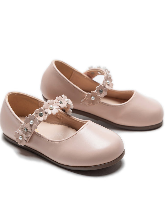 Pink Amelia Floral Band Flats