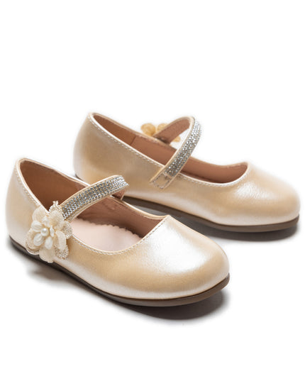 Copper Primrose Rhinestone Flats