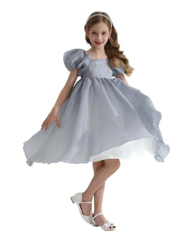 Gray Janelle Applique Teacup Gown