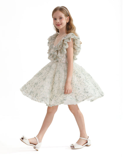 kidsatelier-tulleen-MTC11000-Green-floral-honeydale-dress