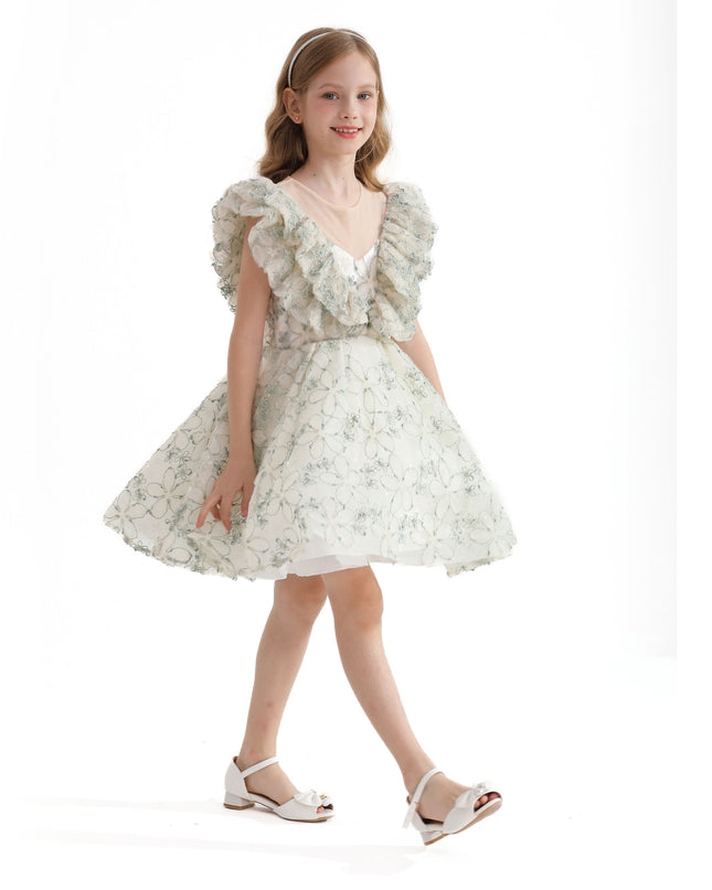 kidsatelier-tulleen-MTC11000-Green-floral-honeydale-dress
