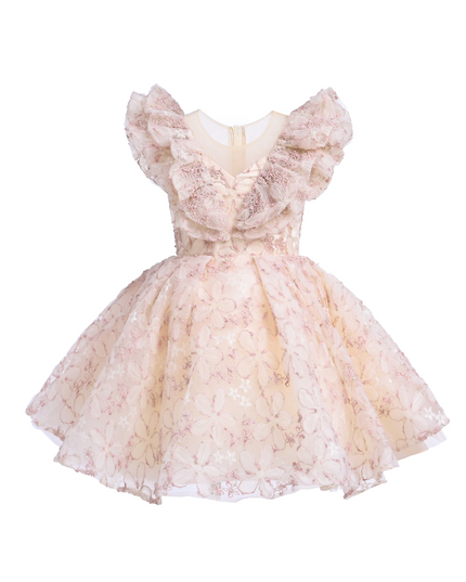 kids atelier tulleen Pink Floral Honeydale Dress