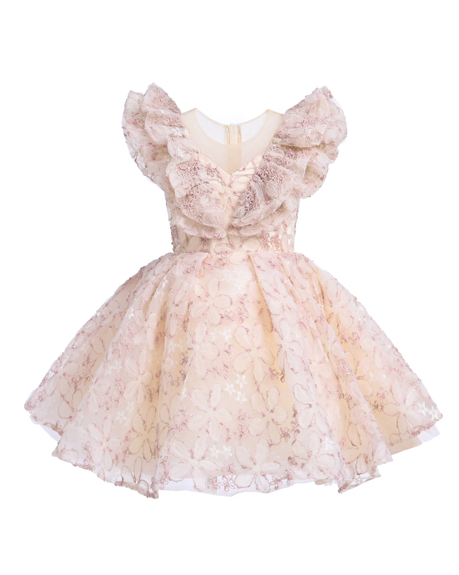 kids atelier tulleen Pink Floral Honeydale Dress