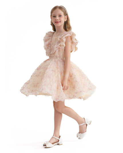 kids atelier tulleen Pink Floral Honeydale Dress