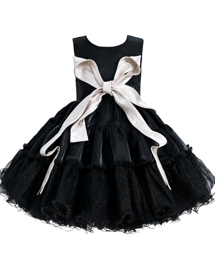 kidsatelier-tulleen-Black-Sleeveless-Bow-Madrona-Dress