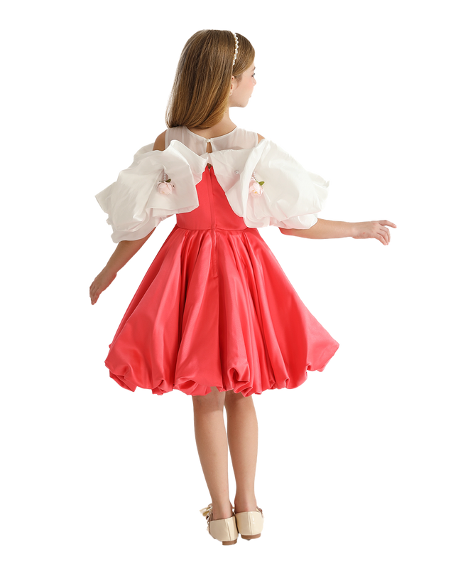kidsatelier-tulleen-Red-Silhouette-White-Sleeve-Isadora-Dress