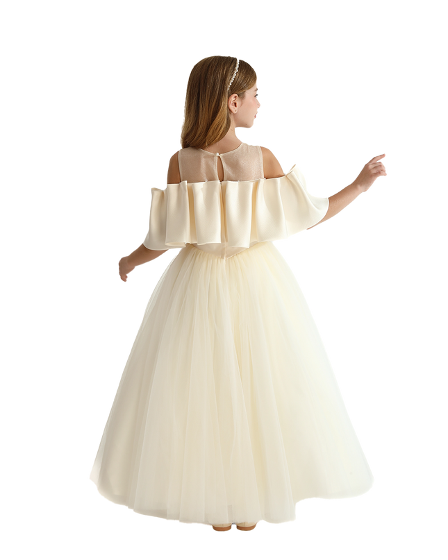 kidsatelier-tulleen-Champagne-Tulle-Bow-Amica-Dress