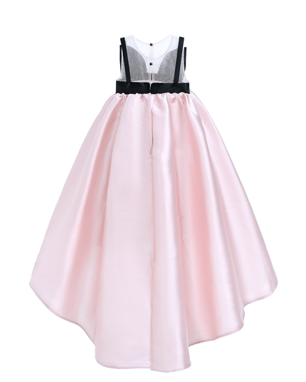 kidsatelier-tulleen-Pink-Dress-Black-Bow-Ophelia-Dress