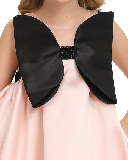 kidsatelier-tulleen-Pink-Dress-Black-Bow-Ophelia-Dress