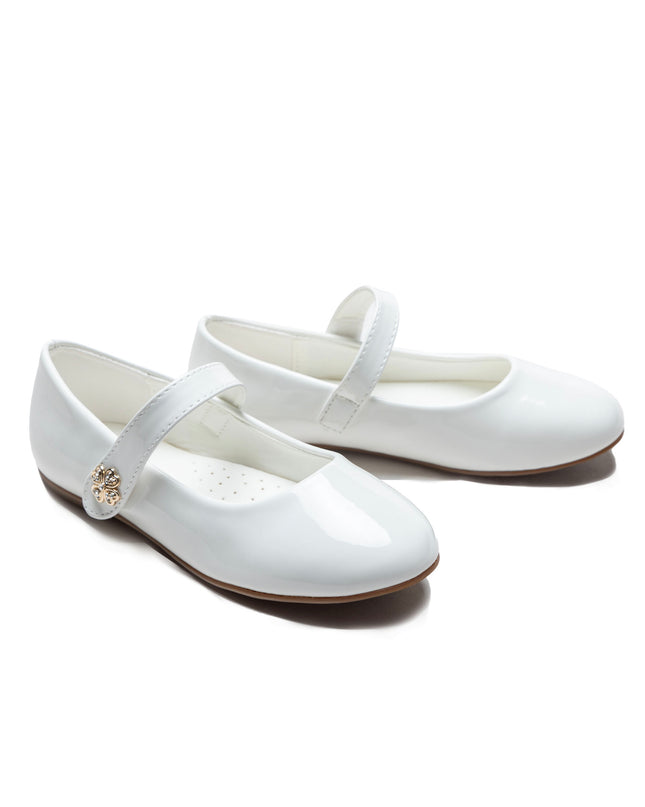 kidsatelier-tulleen-White-Maleia-Clover-Charm-Flats