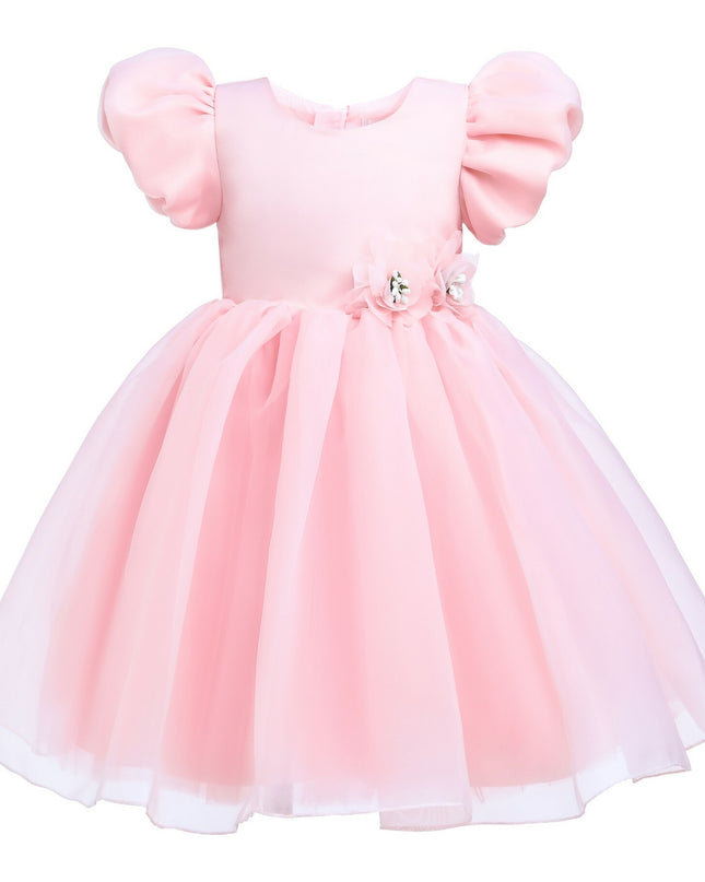 kids atelier tulleen Pink D'Amico Floral Teacup Dress