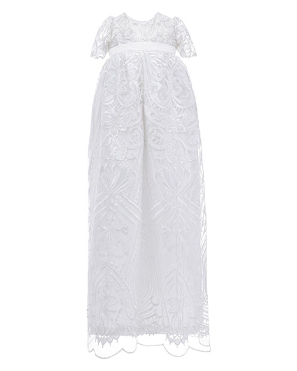 KidsAtelier-Tulleen-White Lace Garden Ceremony Gown