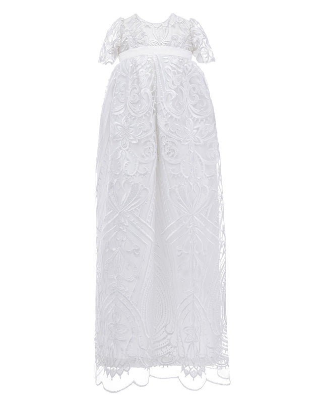 KidsAtelier-Tulleen-White Lace Garden Ceremony Gown