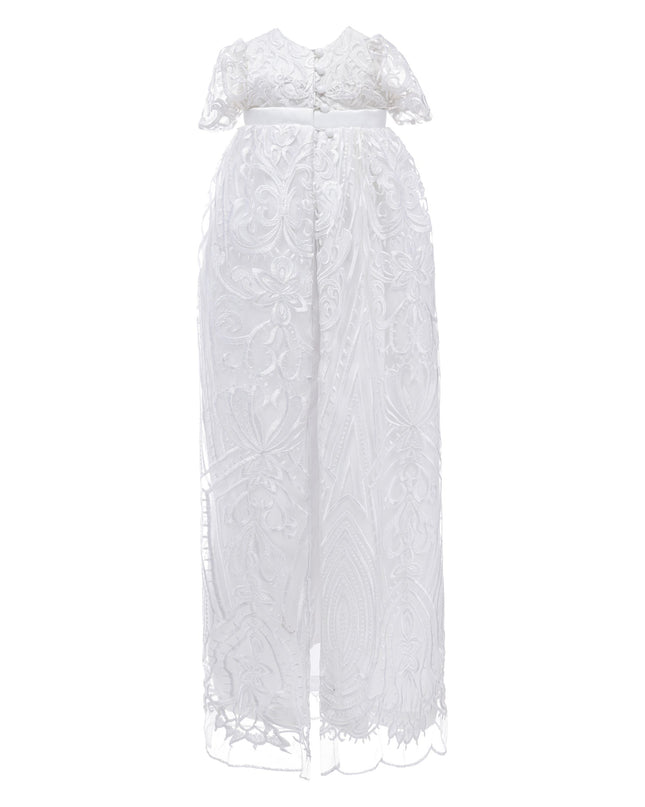 White Lace Garden Ceremony Gown
